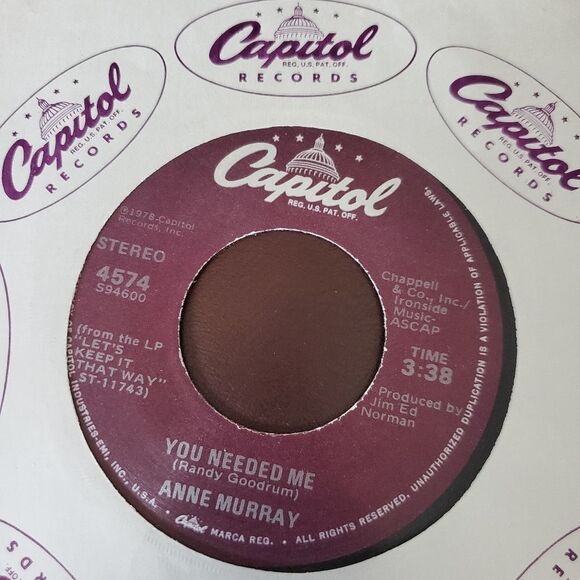1978 Anne Murray vintage 45 vinyl record - Picture 2 of 4
